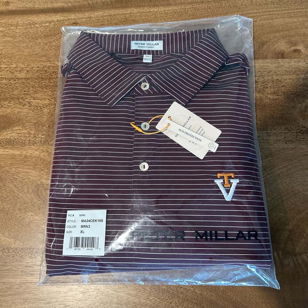 Peter Millar Virginia Tech Hokies Crafty Performance Jersey Polo
